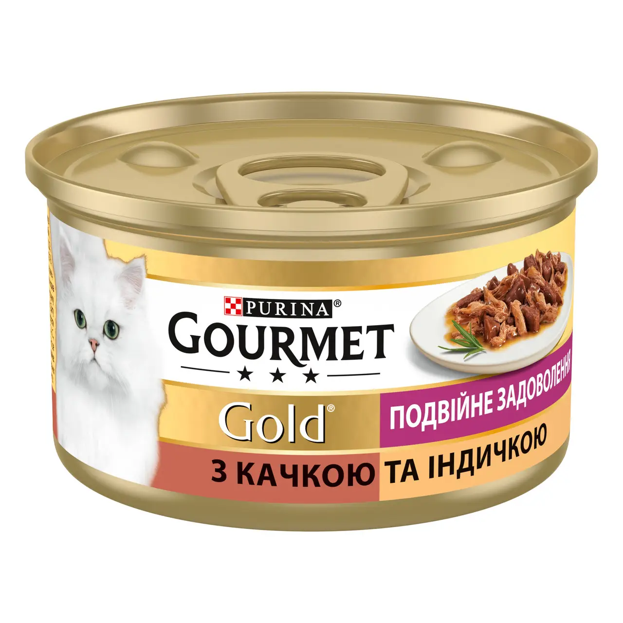 Gourmet Gold с уткой и индейкой 85г консерва для кошек...